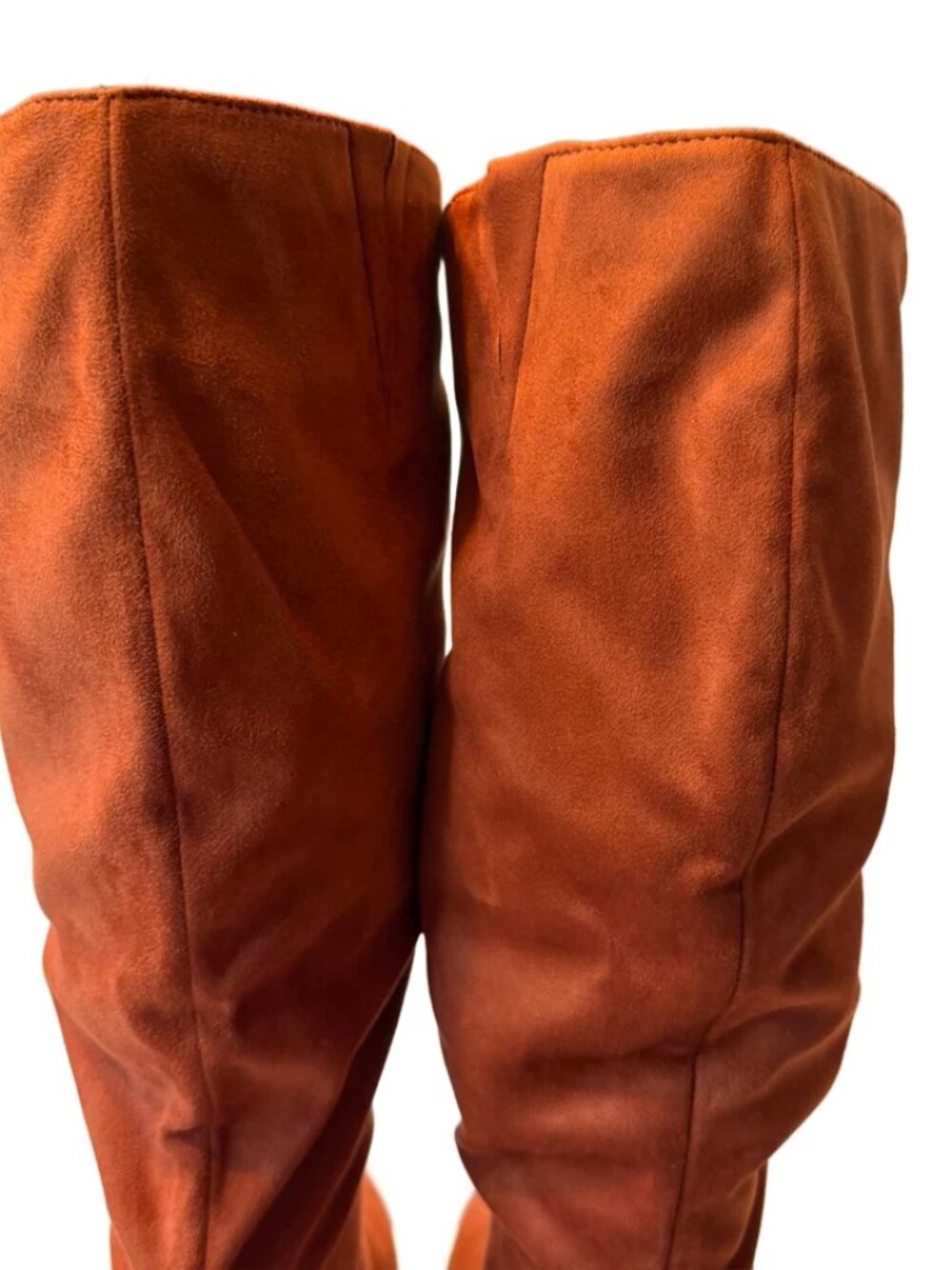 Women's Felicity Boots Size 11 Wide Mid-Calf Suede Copper 2" Heel NIB - Picture 4 of 12